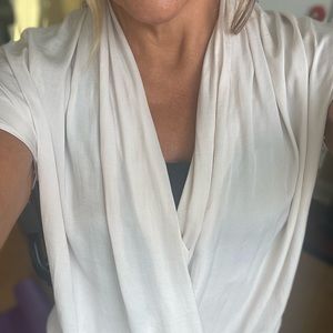 Vince Cream Wrap Top
